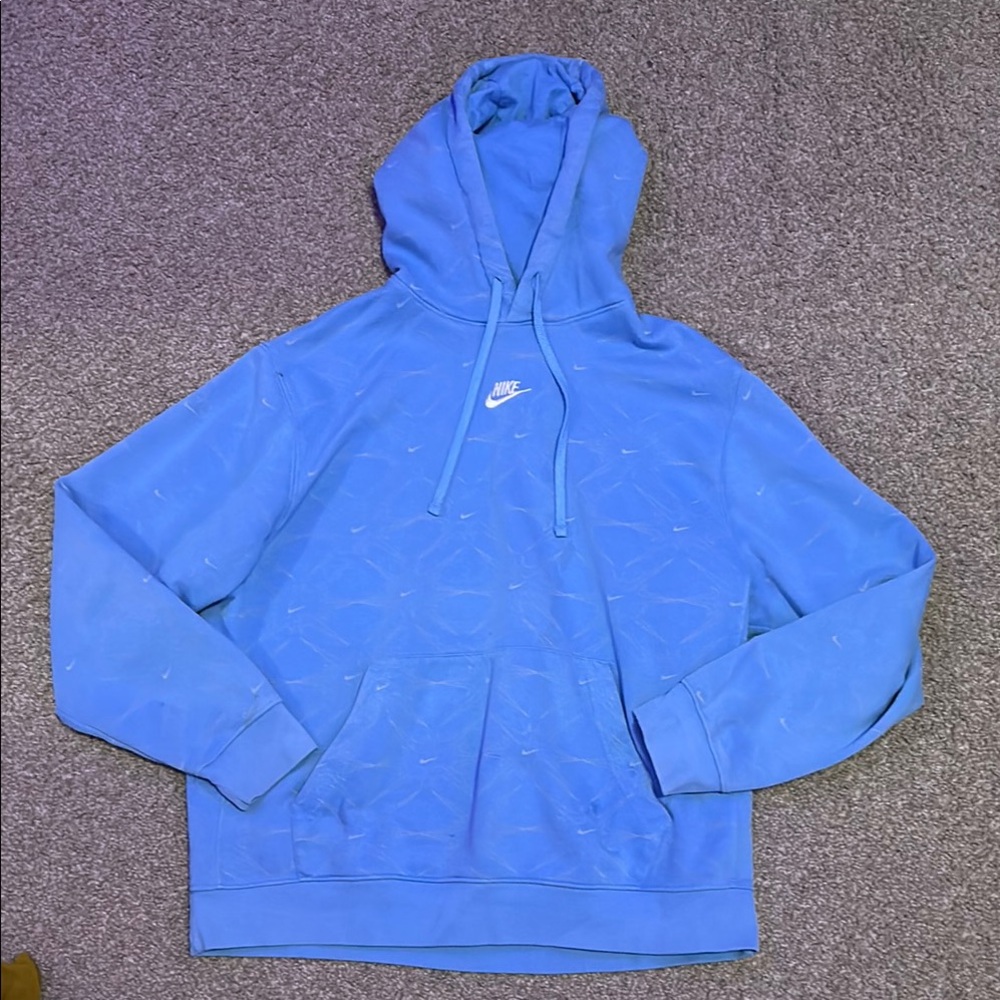 Nike Men's Vibrant Blue Hoodie
